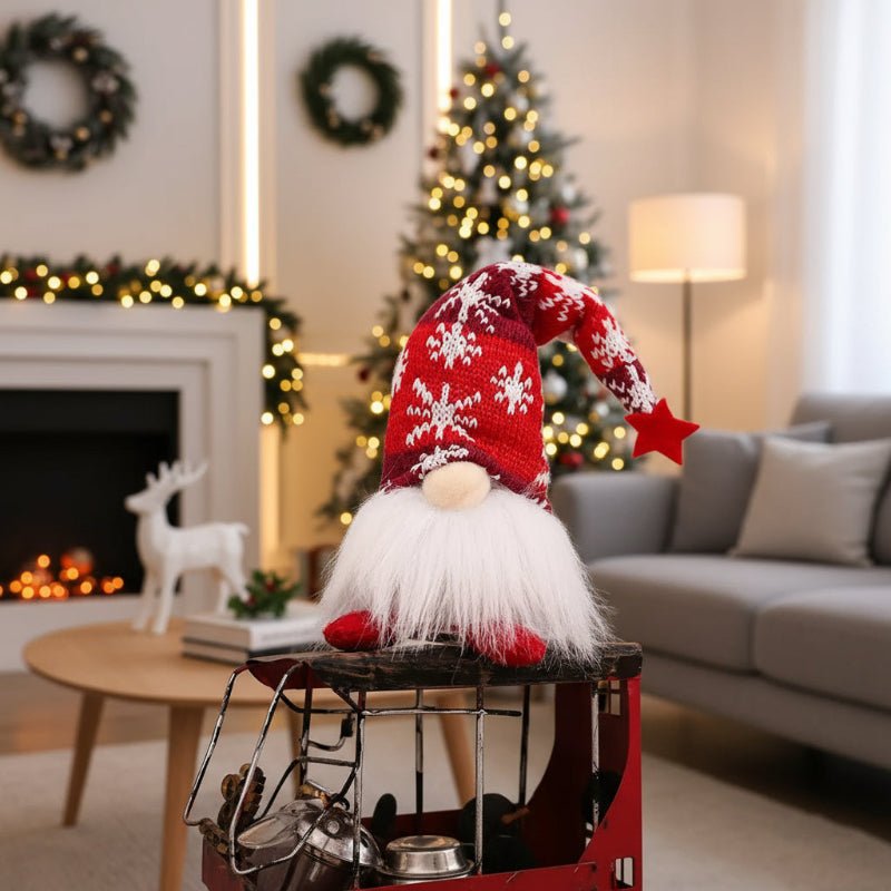 BowLift | Luminous Christmas doll with warm, yellow glow for festive decoration