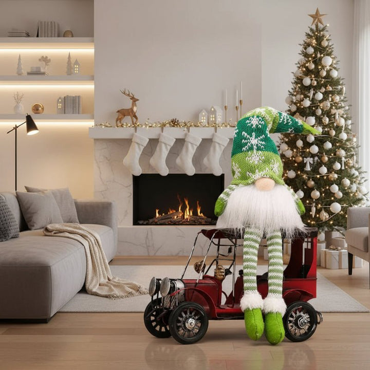 BowLift | Luminous Christmas doll with warm, yellow glow for festive decoration