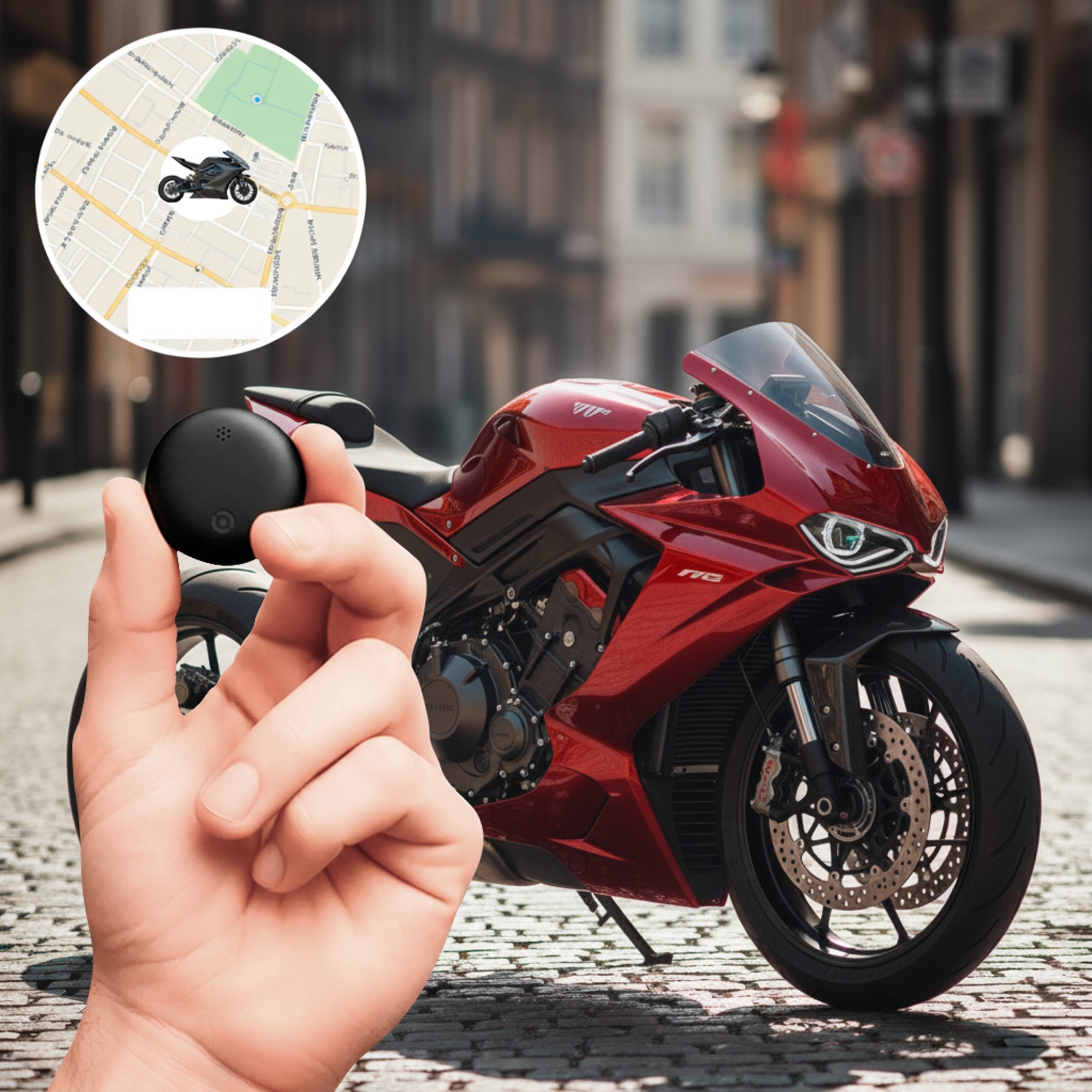 BowLift | GPS Tracker for Motorcycles | No Subscription, Compatible with Android & iOS for Real-Time Location Tracking