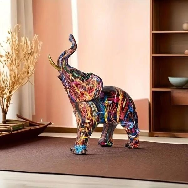 BowLift | Lively graffiti elephant figure for artistic home decoration