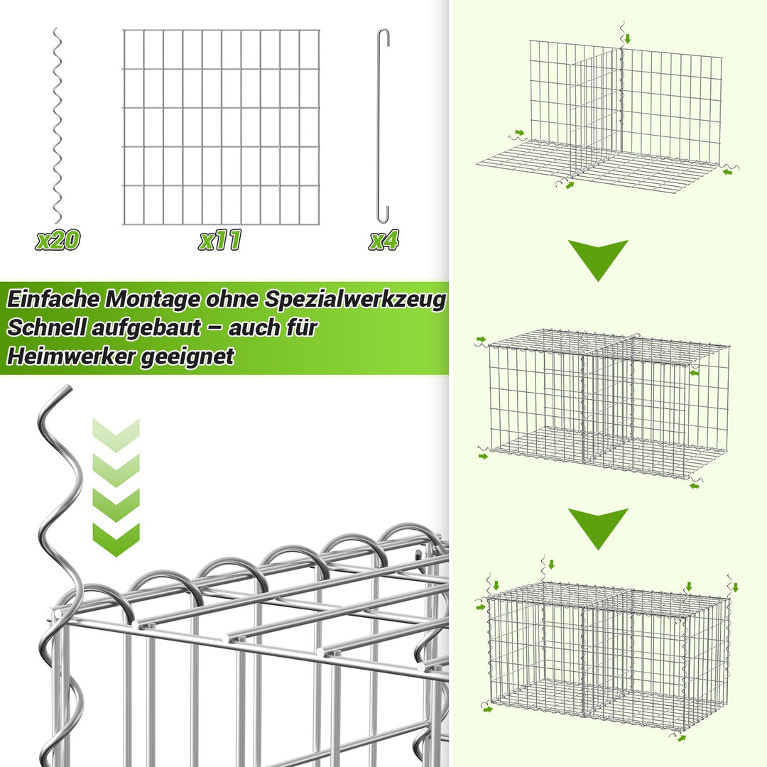 Gabions Gabion baskets Metal Galvanized Gabion fence | Bowlift