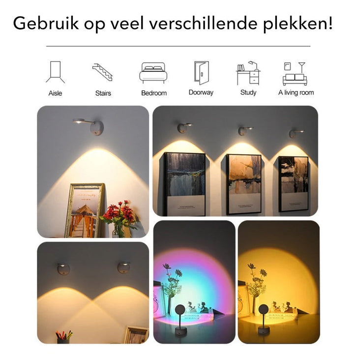 BowLift | Gallery Light - Stylish wireless rechargeable wall lamp