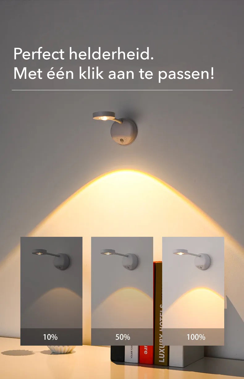 BowLift | Gallery Light - Stylish wireless rechargeable wall lamp