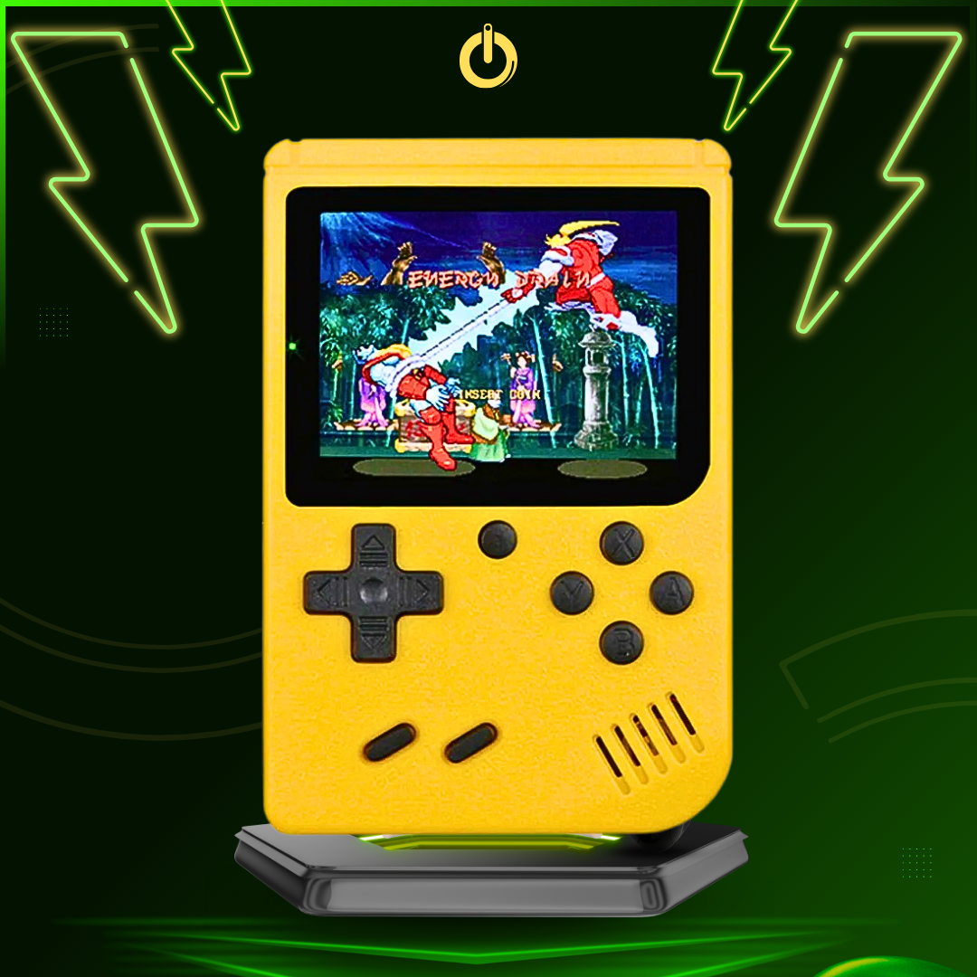 BowLift | Retro Handheld Gaming Console | 400+ Classic Games | Compact & Portable Design | PixelPlay