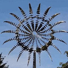 BowLift | Anti-Rust Kinetic Metal Wind Spinner Windmill for Outdoor Garden Decor & Landscaping