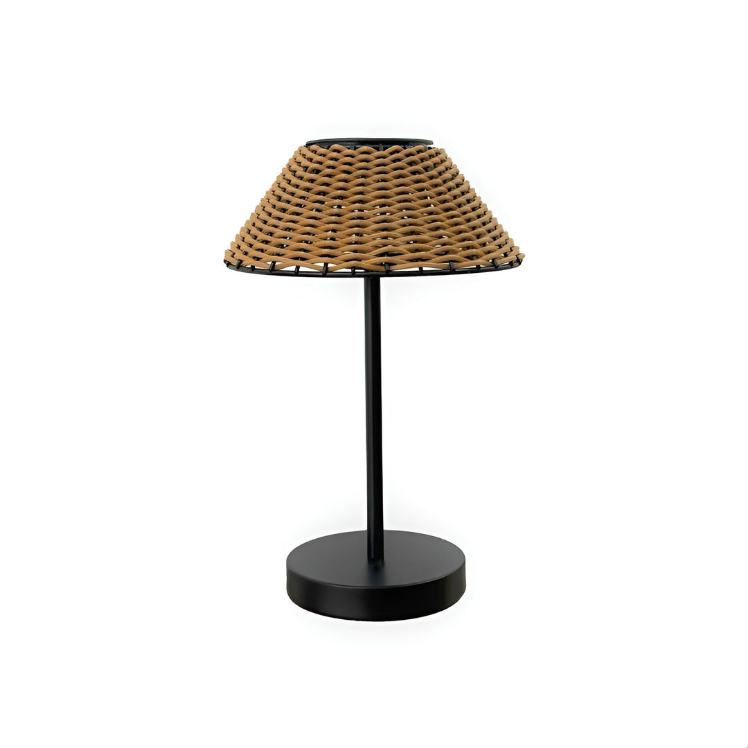 BowLift | Elegant GardenWoven Solar Table Lamp - Weather Resistant & Energy Efficient