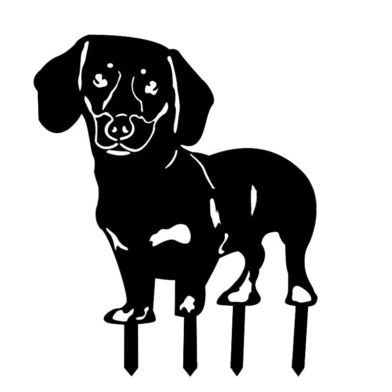 BowLift | Metal Dog Silhouette Garden Decoration