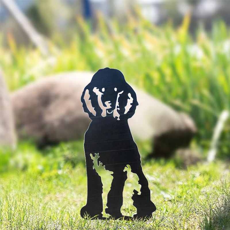 BowLift | Metal Dog Silhouette Garden Decoration