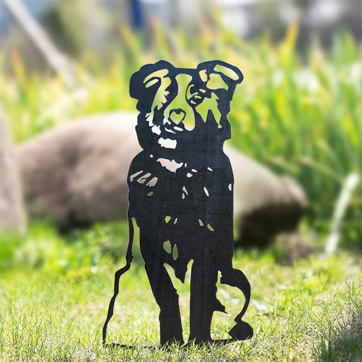 BowLift | Metal Dog Silhouette Garden Decoration