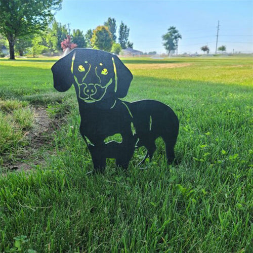 BowLift | Metal Dog Silhouette Garden Decoration