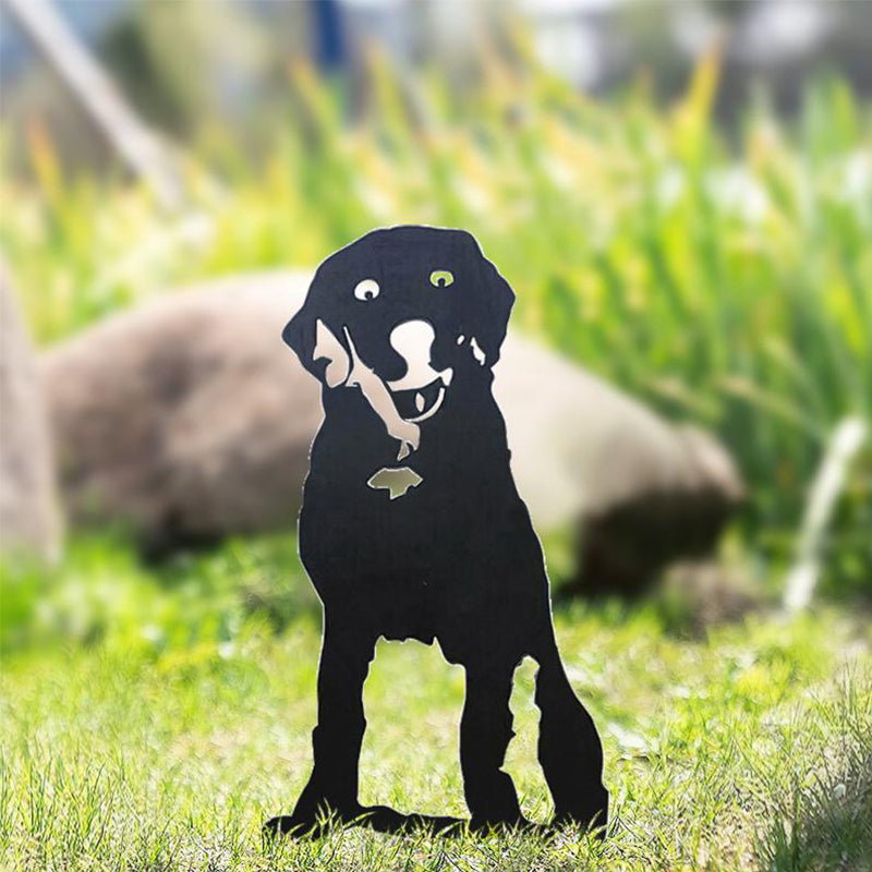 BowLift | Metal Dog Silhouette Garden Decoration