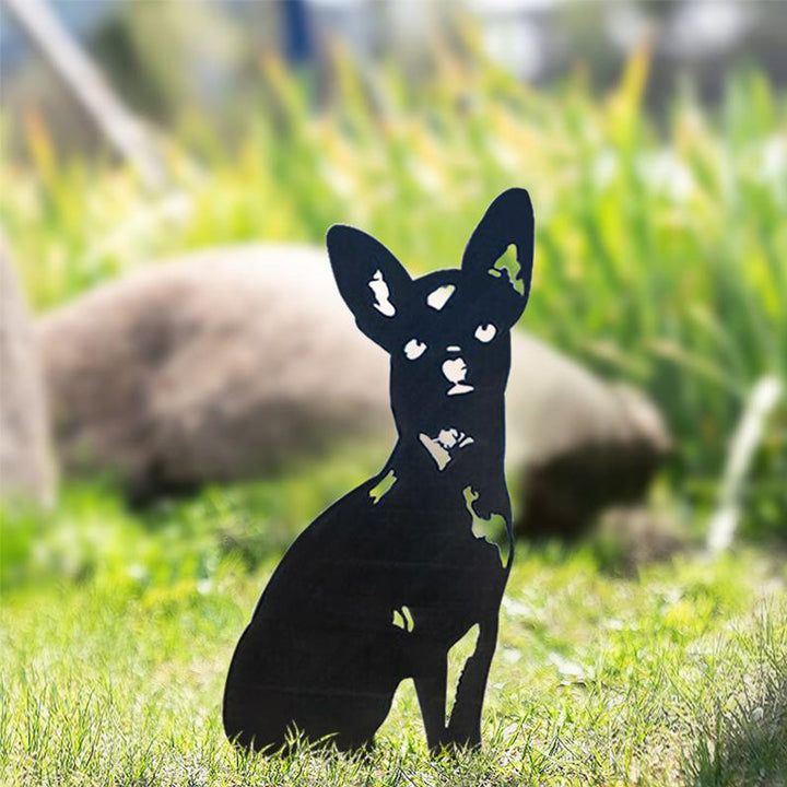 BowLift | Metal Dog Silhouette Garden Decoration