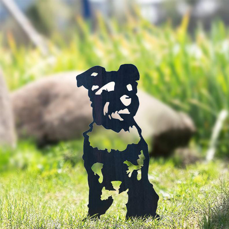 BowLift | Metal Dog Silhouette Garden Decoration
