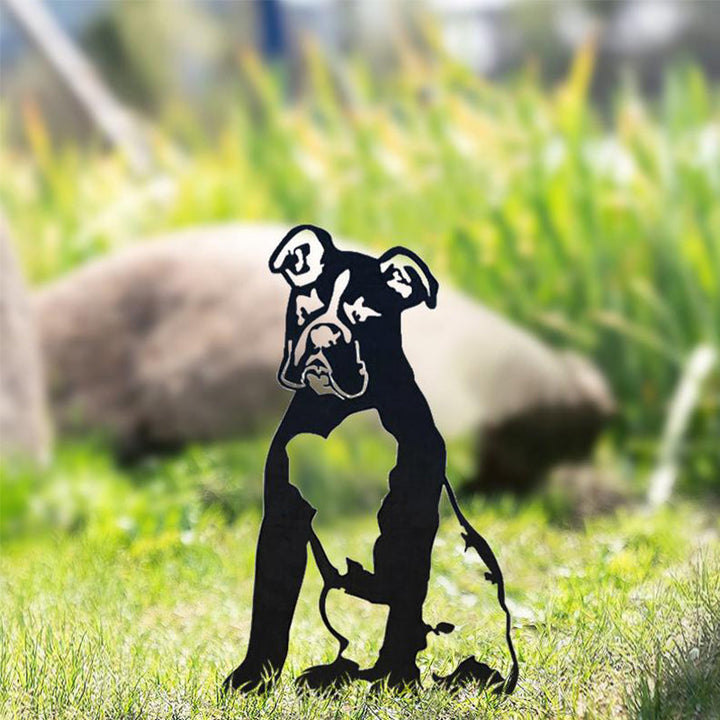 BowLift | Metal Dog Silhouette Garden Decoration