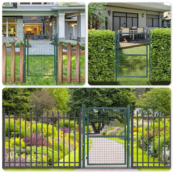 Garden gate Garden door Green Incl. lock | Bowlift