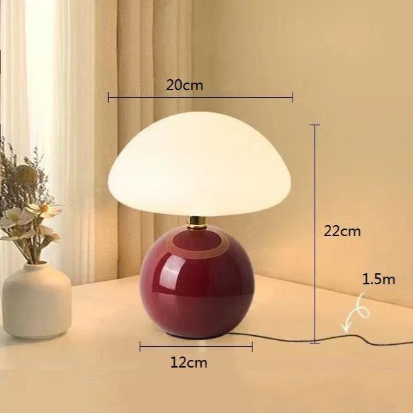 BowLift | Cream Mushroom Lamp - French Vintage Lamp