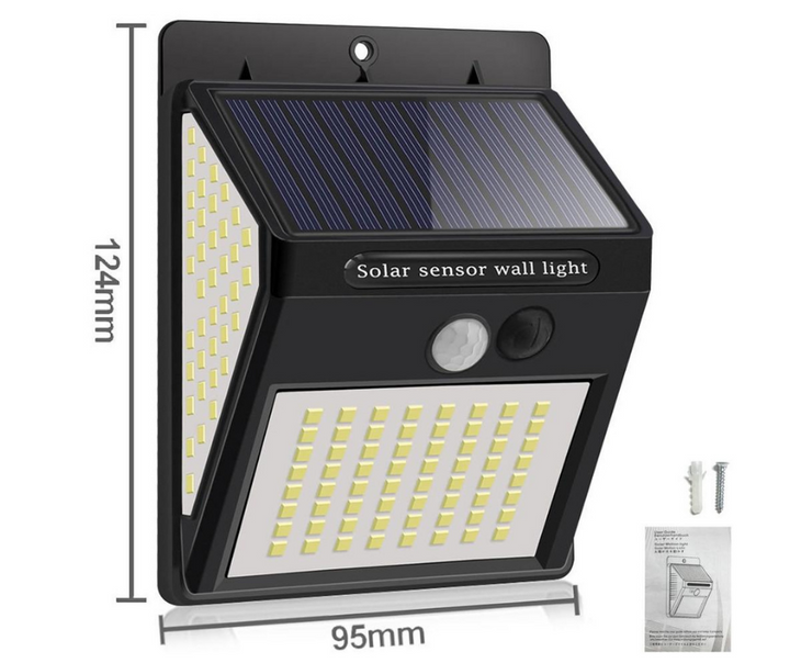 Strong Solar LED Motion Sensor Lamp - Bright Light without Cables | Bowlift