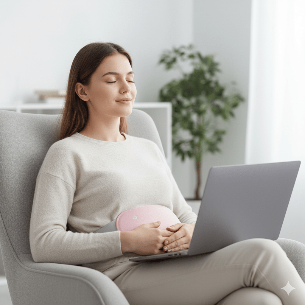 BowLift | Electric abdominal heater with vibration function for pain relief