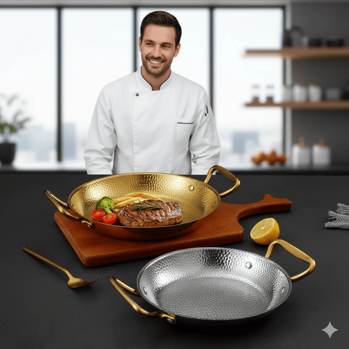 BowLift | Hammered stainless steel pot for frying, sauces & versatile cooking