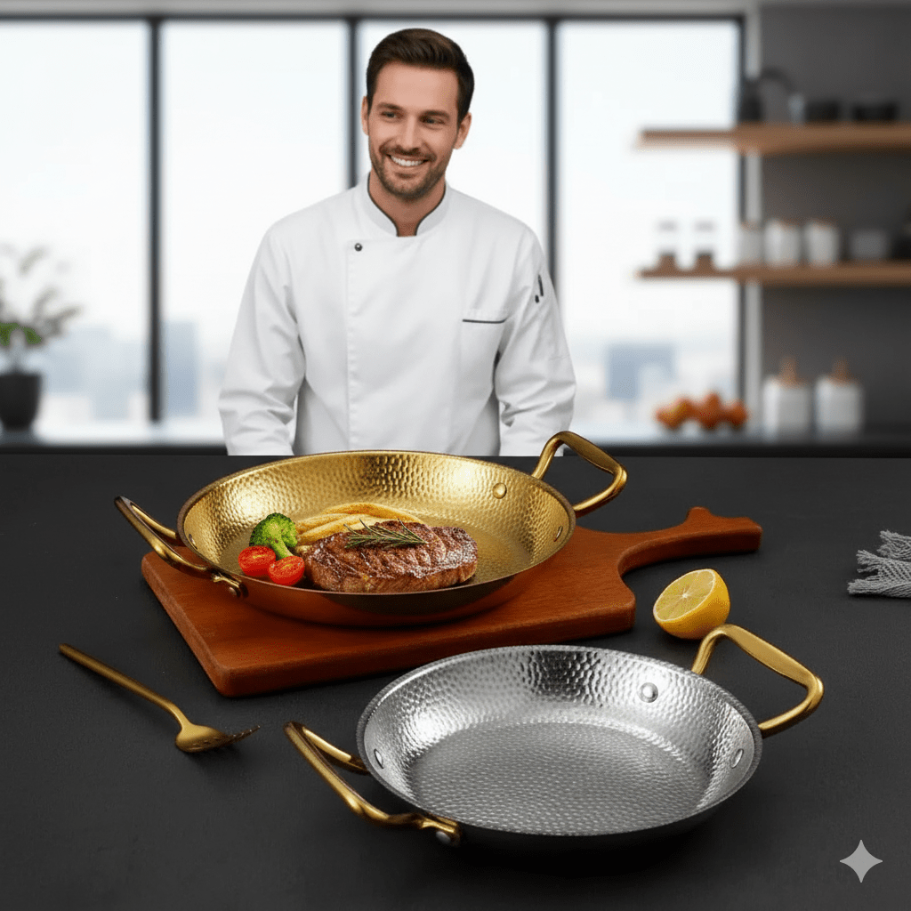 BowLift | Hammered stainless steel pot for pans, sauces & versatile cooking