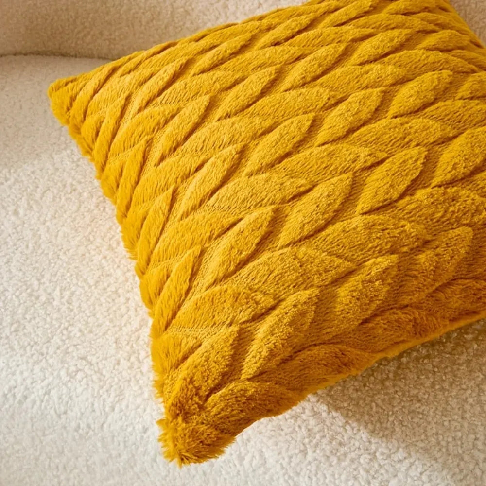 BowLift | Geo Leaves Embroidered Cushion Cover