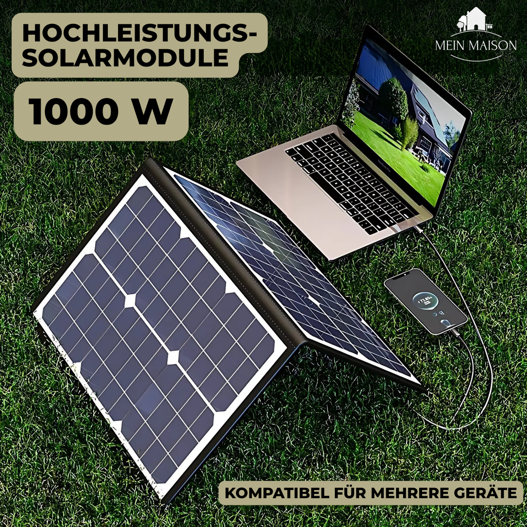 PowerFlex 1000W Foldable Solar Panel – Portable Solar Power for Camping and Outdoor | Bowlift
