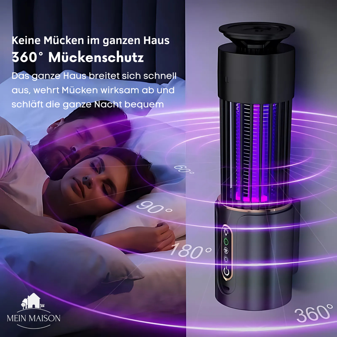 BowLift | Lunavax Electric Mosquito Lamp | USB Rechargeable | Quiet & Chemical-Free | Insect Killer for Indoor & Outdoor