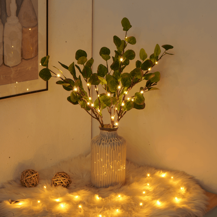 BowLift | LumiVista Magical Olive Branch Light String - 70 cm Elegance