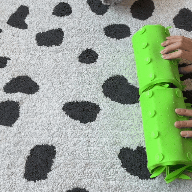 BowLift | Pet Feeding Mat | MealMat Slow Feeder | Interactive Grass Design | Non-Slip Silicone | 14.2" x 6.6"