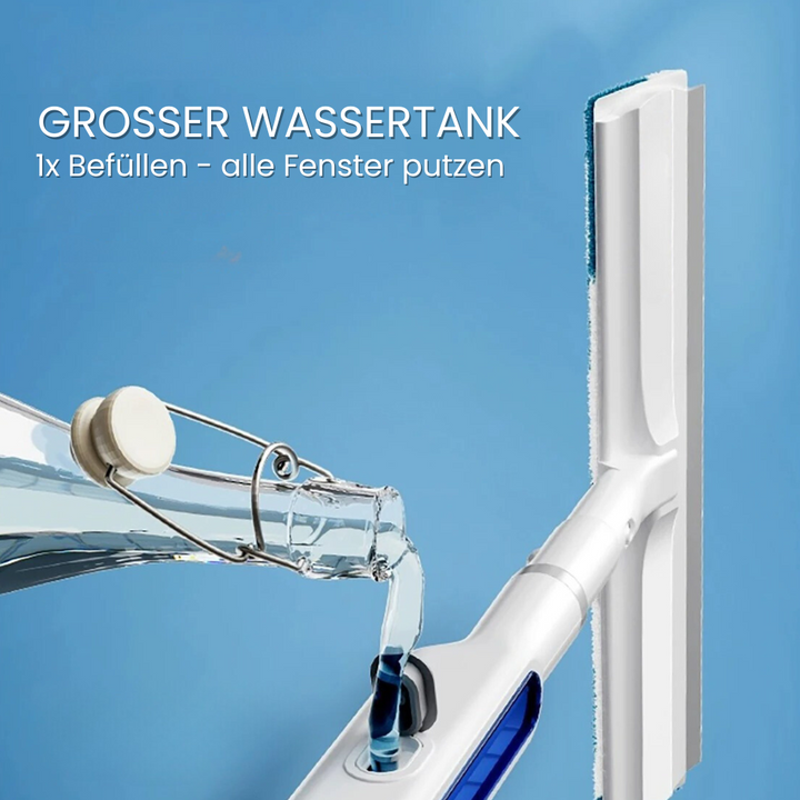 3-in-1 Rotatable Window Cleaner with Telescopic Handle and Spray Function | Bowlift