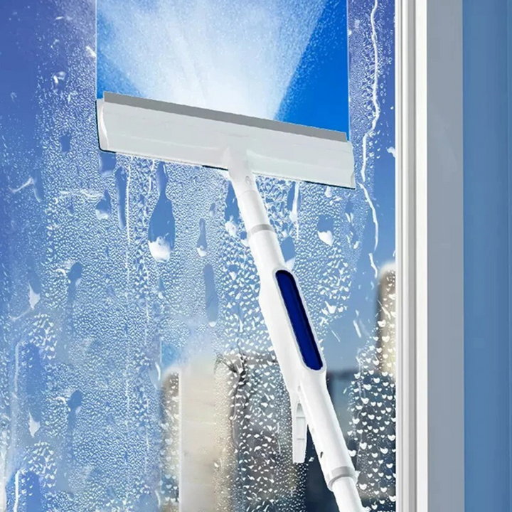 3-in-1 Rotatable Window Cleaner with Telescopic Handle and Spray Function | Bowlift