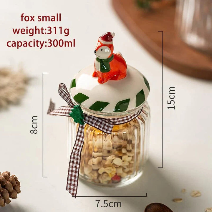 Glass candy storage jar Bowlift
