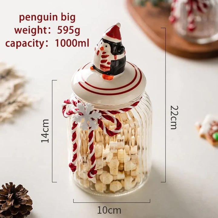 Glass candy storage jar Bowlift