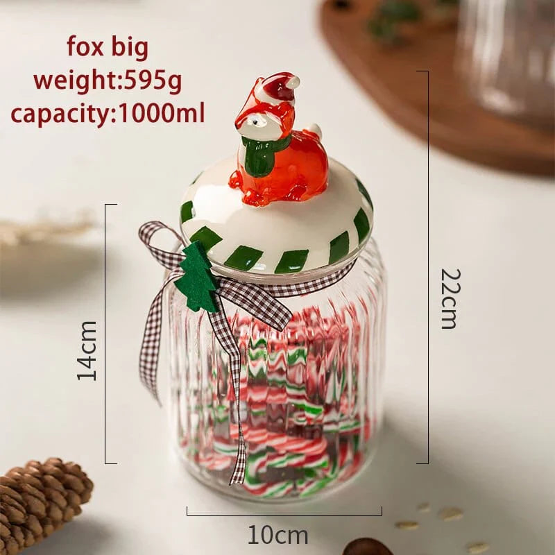 Glass candy storage jar Bowlift