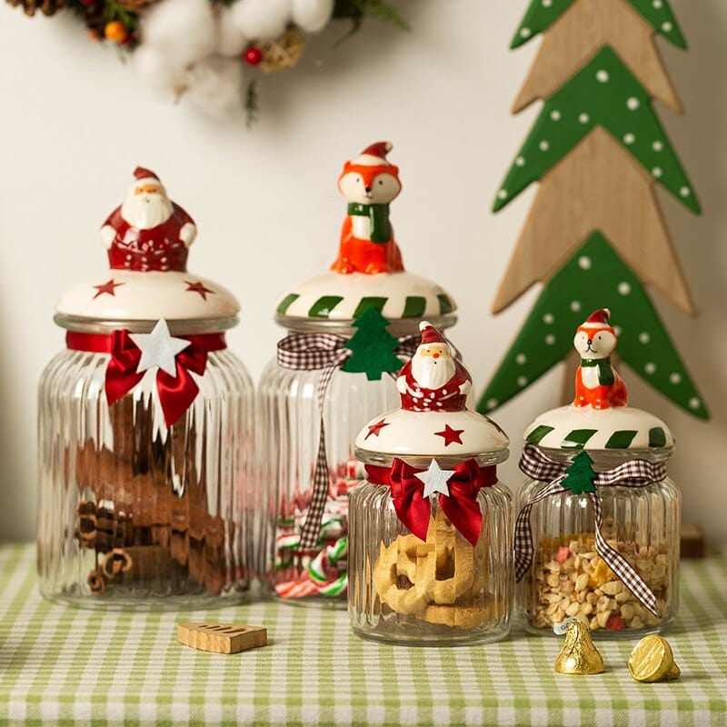 Glass candy storage jar Bowlift