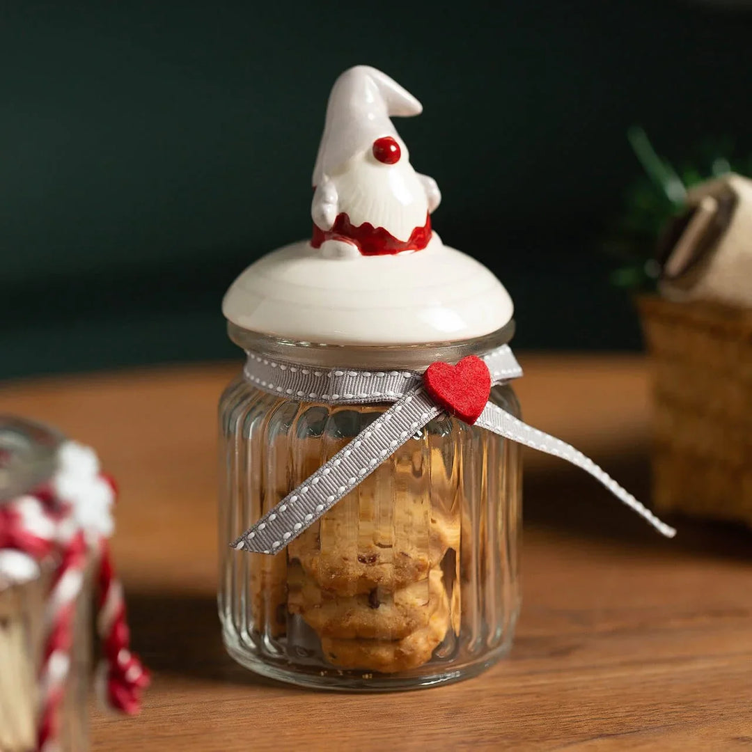 Glass candy storage jar Bowlift
