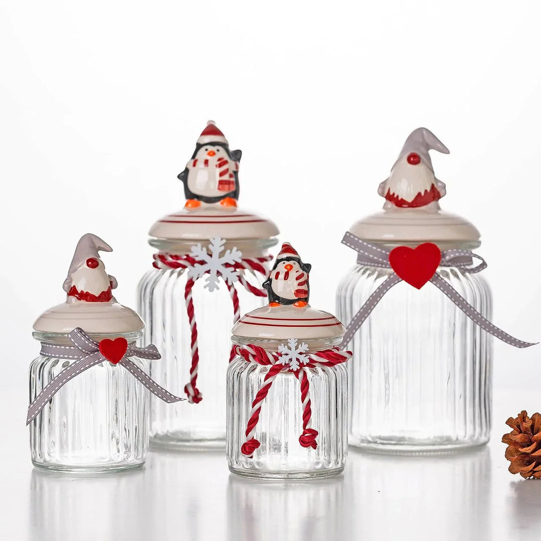 Glass candy storage jar Bowlift