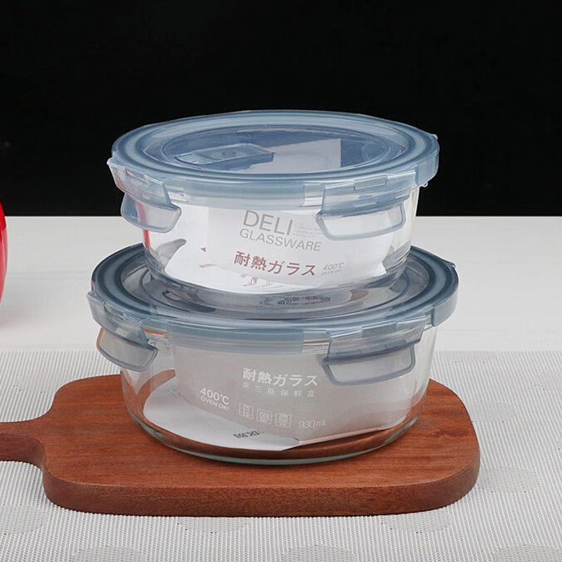 BowLift | Heat-Resistant Glass Storage Box Gaopeng Tempered Glass Bowl Refrigerator Microwave Storage Bowl Lunch Box Square Lunch Box