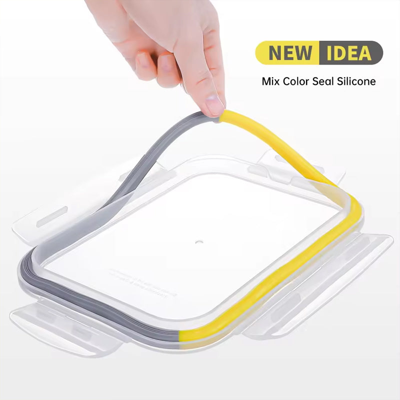 BowLift | Kitchen Microwavable High Borosilicate Meal Prep Air Tight For Glass Food Storage Box Container Set With Airtight Lock Lids