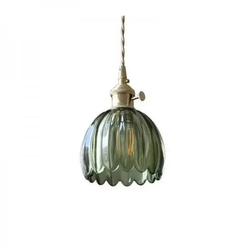 BowLift | Elegant Glass Hanging Lamp in Flower Shape