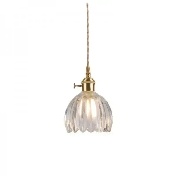 BowLift | Elegant Glass Hanging Lamp in Flower Shape
