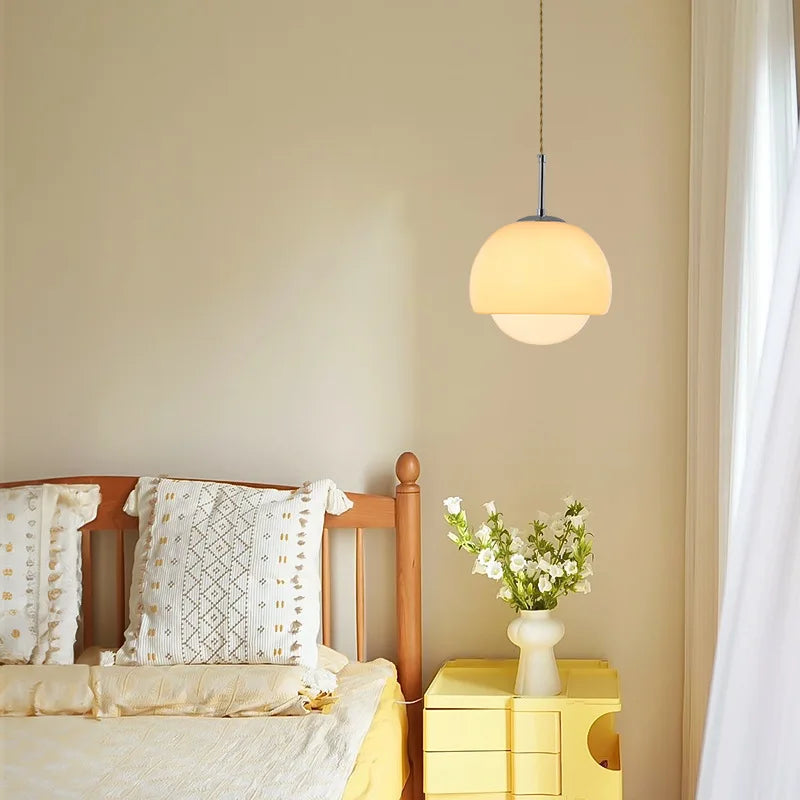 Nordic Glass Pendant Light – Retro Hanging Lamp for Dining Room & Kitchen | Bowlift