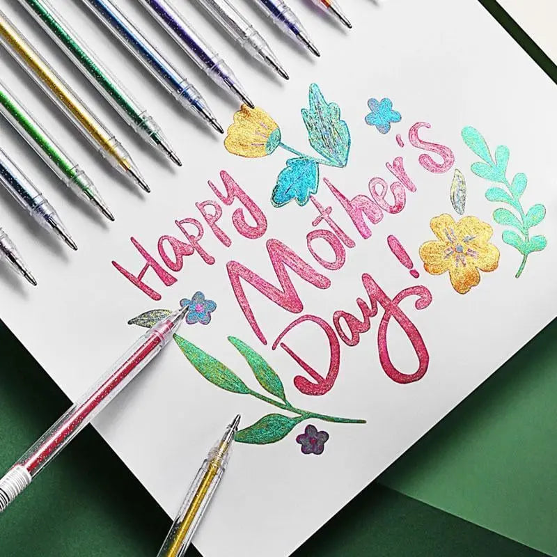 BowLift | Glitter Gel Pen Set – Perfect for Bullet Journals & Creative Designs