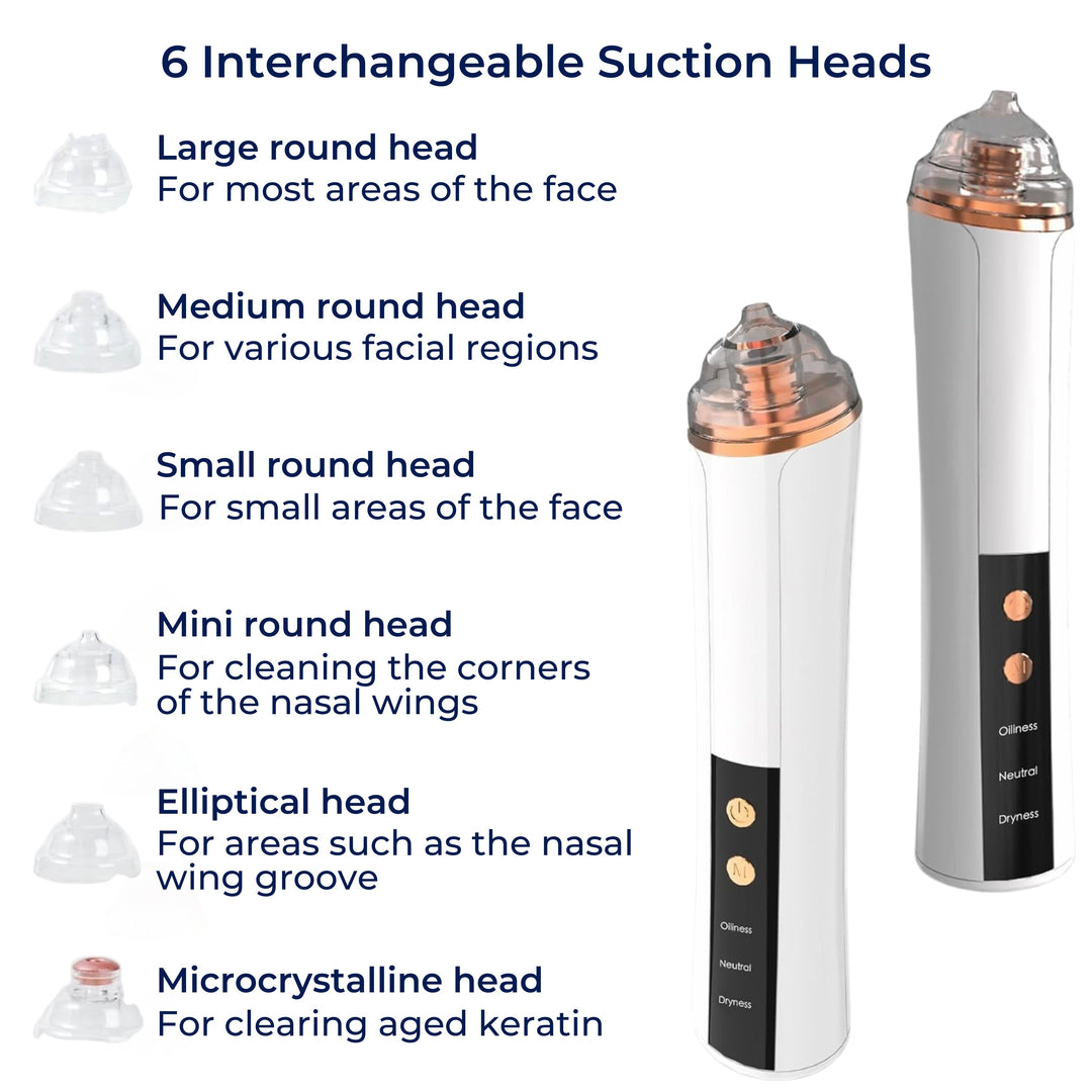 GlowEase | Microdermabrasion Kit – Blackhead Remover – USB Rechargeable – At-Home Skincare Solution Bowlift