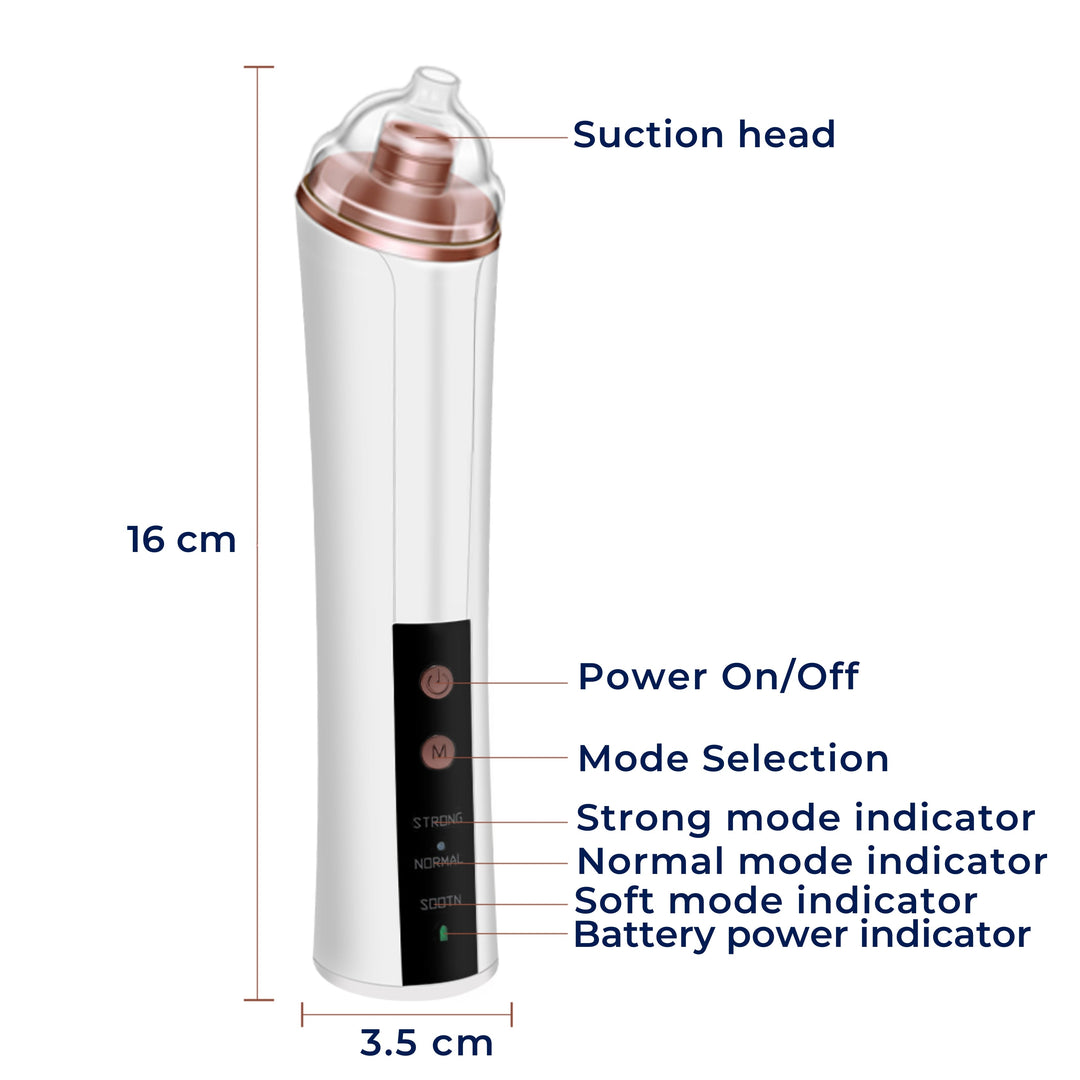 GlowEase | Microdermabrasion Kit – Blackhead Remover – USB Rechargeable – At-Home Skincare Solution Bowlift