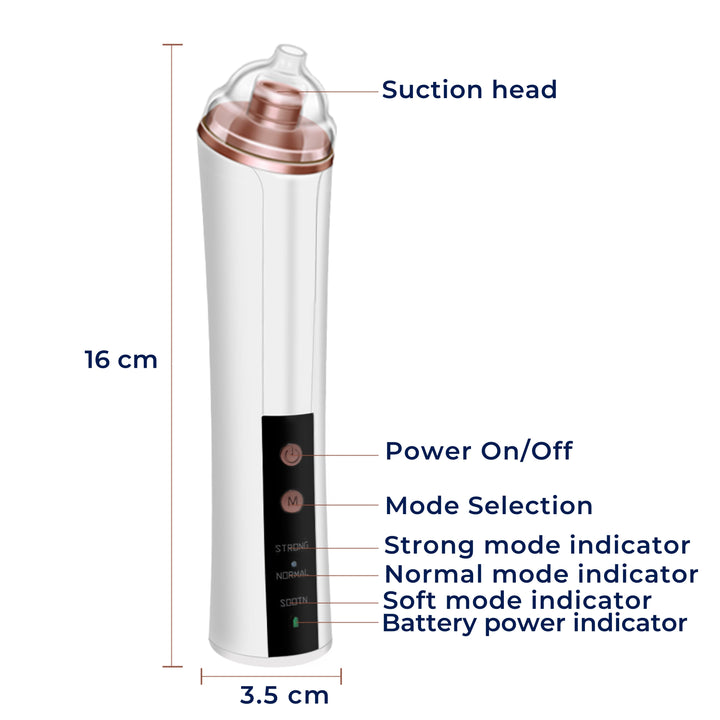 GlowEase | Microdermabrasion Kit – Blackhead Remover – USB Rechargeable – At-Home Skincare Solution Bowlift