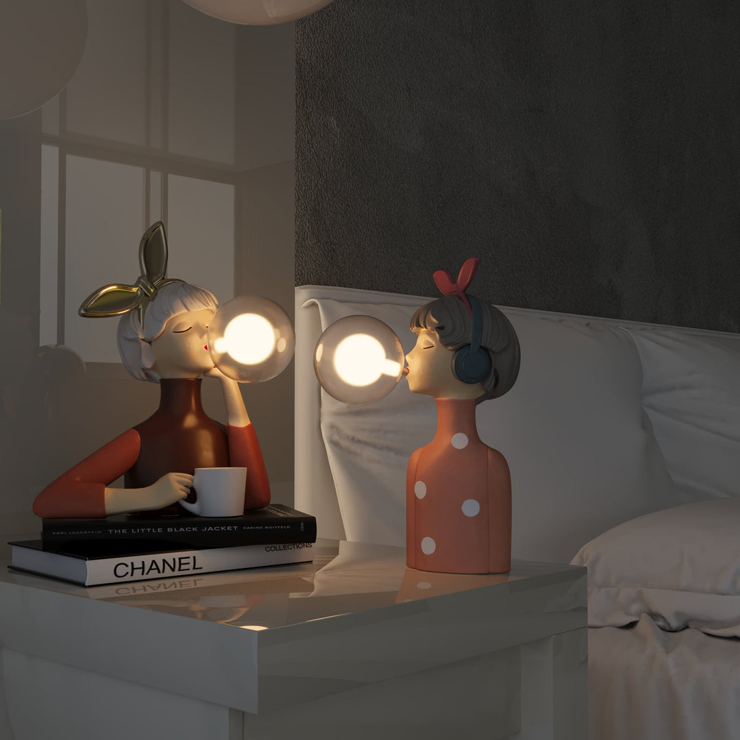 BowLift | GlowGum Unique Table Lamp for Cozy Atmosphere