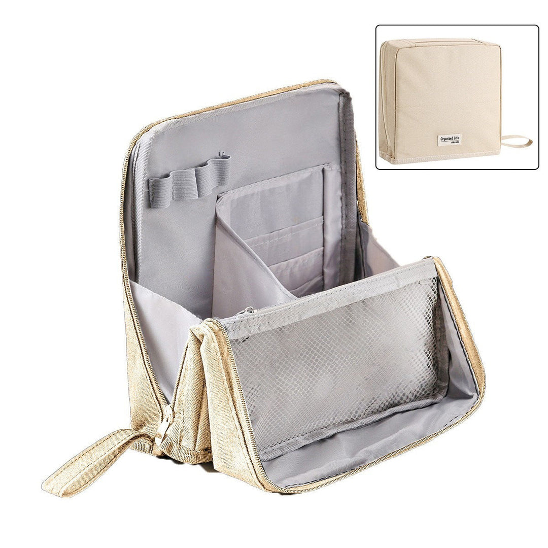 BowLift | Makeup Organizer Bag | Travel Cosmetic Case with Compartments | Waterproof & Structured Design