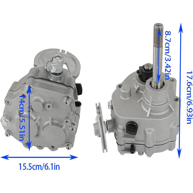 BowLift | Go Kart Forward Reverse Gear Box Kit for 2HP-13HP Engine 30 Series 2300rpm Torque Converter 35 Chain 12T and 40/41 Chain