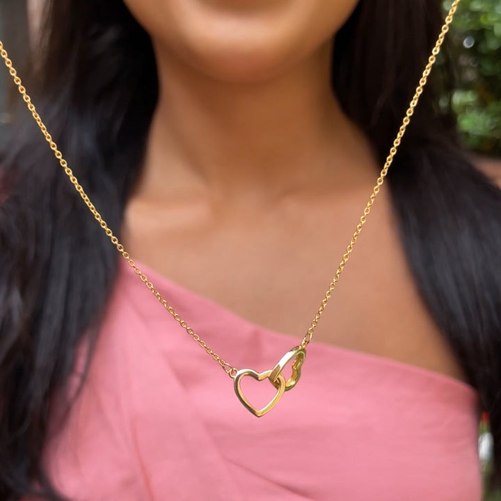 BowLift | Gift Set Rose & Heart Necklace Light – Eternal Rose with Hidden Love Necklace
